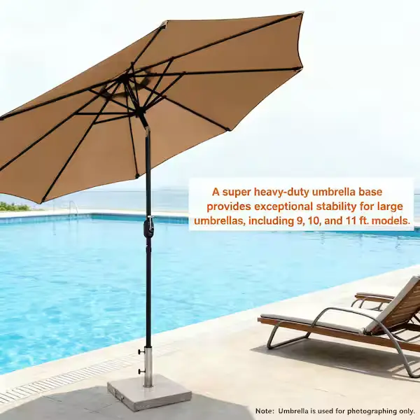 gray patio granite umbrella stand