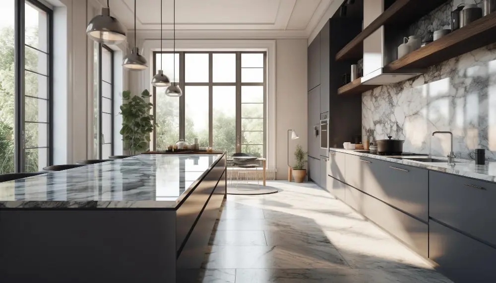 Kitchen Countertop, Sun Fading