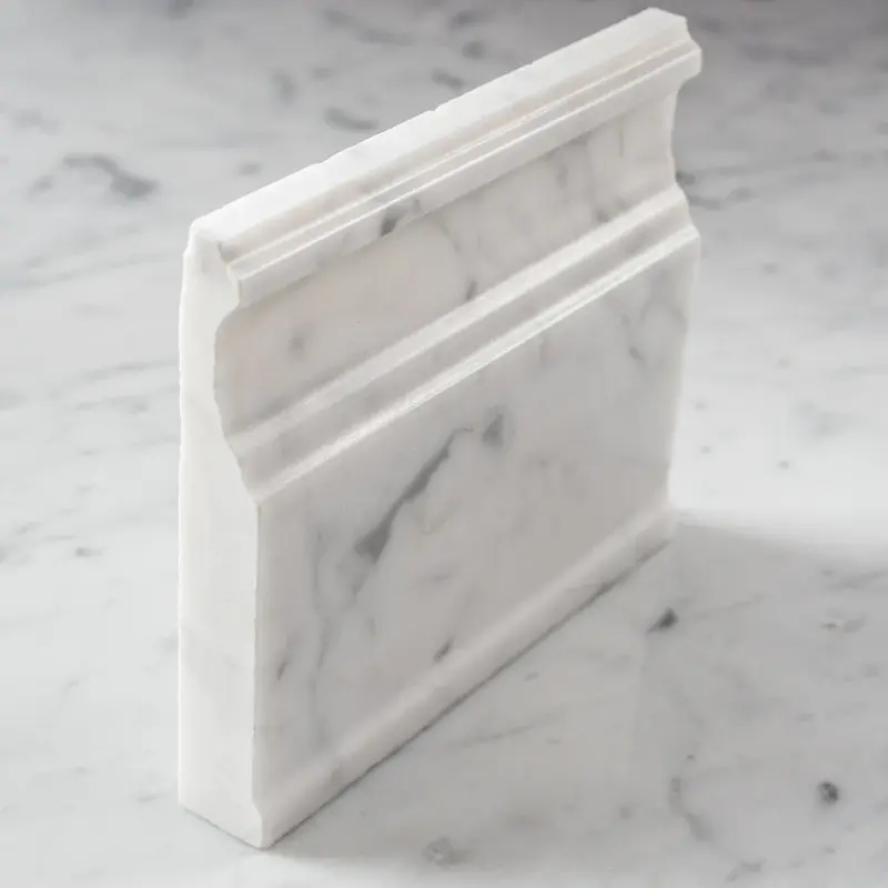 White marble skirting