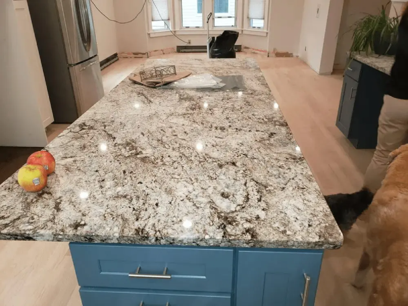 Blue-Flower-granite-Countertopgranite slab measurements