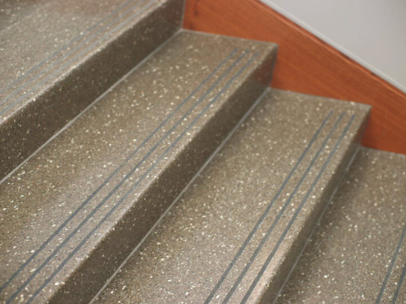 Granite Stair Step Grooves