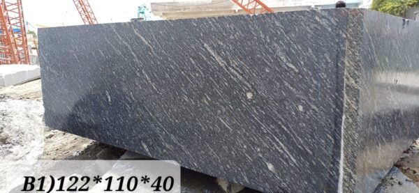 Black Markino Granite Rough Block in cross pattern