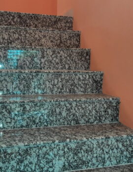 P White Granite Stairs