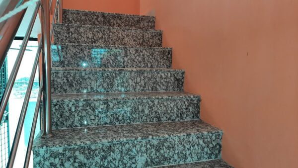 P White Granite Staircase