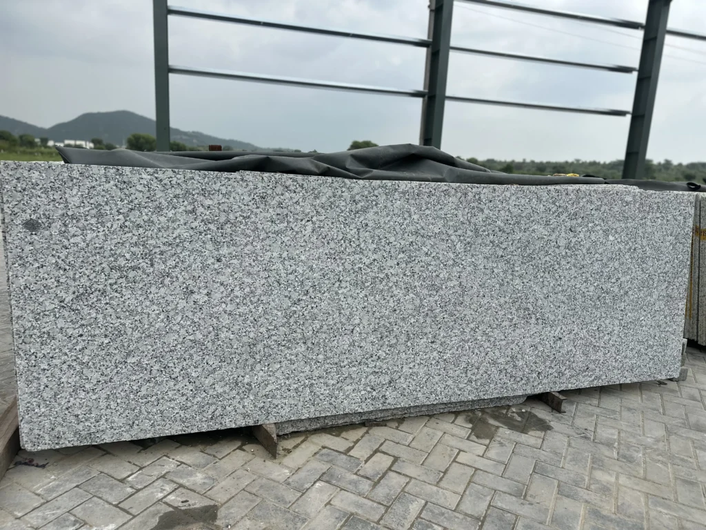 P White Granite in Honed Finish